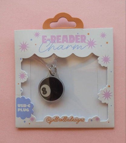 8 Ball E-Reader Charm