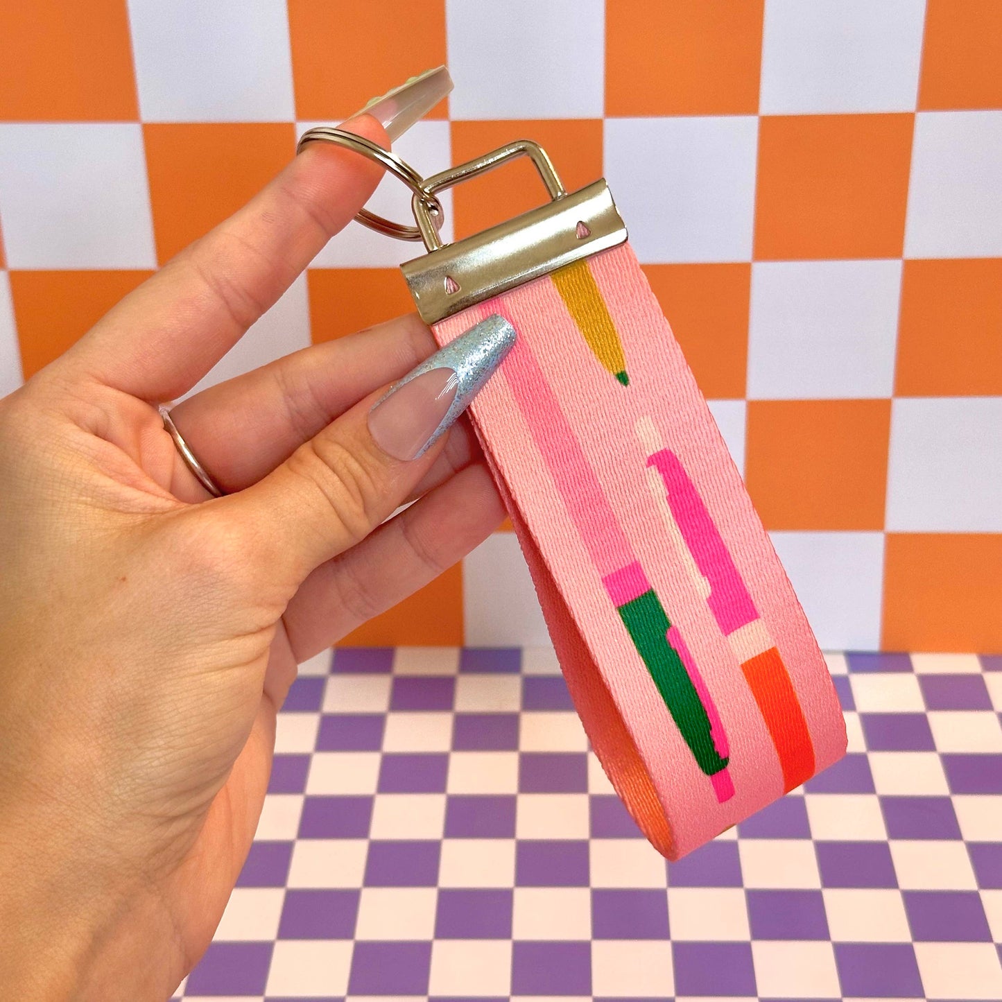 Cute Pens  Handmade Wristlet Keychain