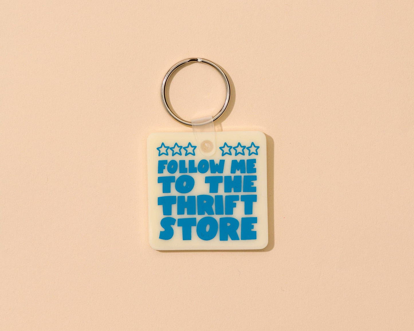 Follow Me to the Thrift Store Keychain