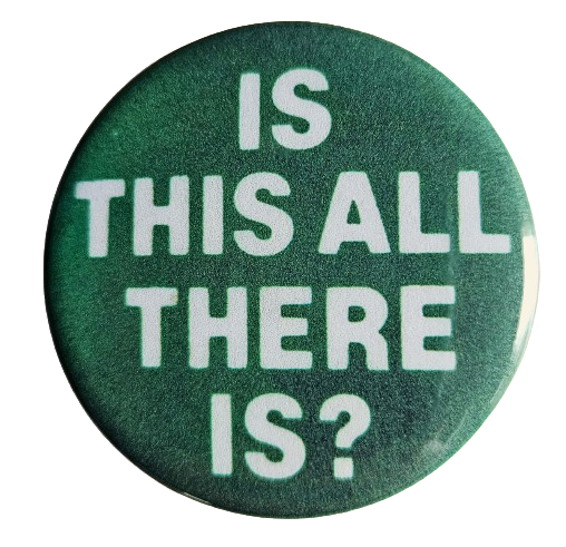 Is This All There Is Button Pin