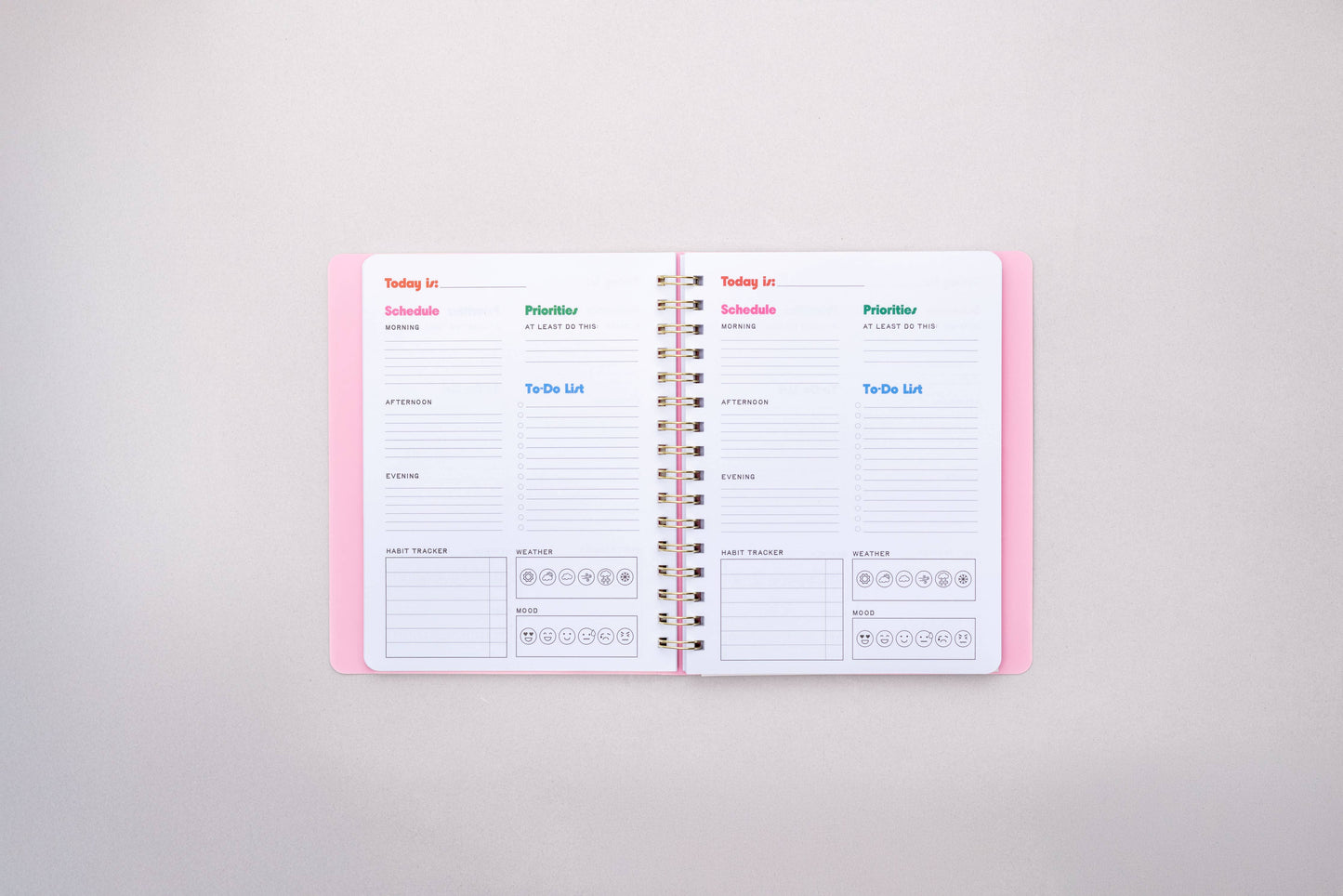 Blue Floral To Do Planner