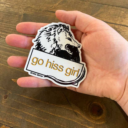 Go Hiss Girl Sticker