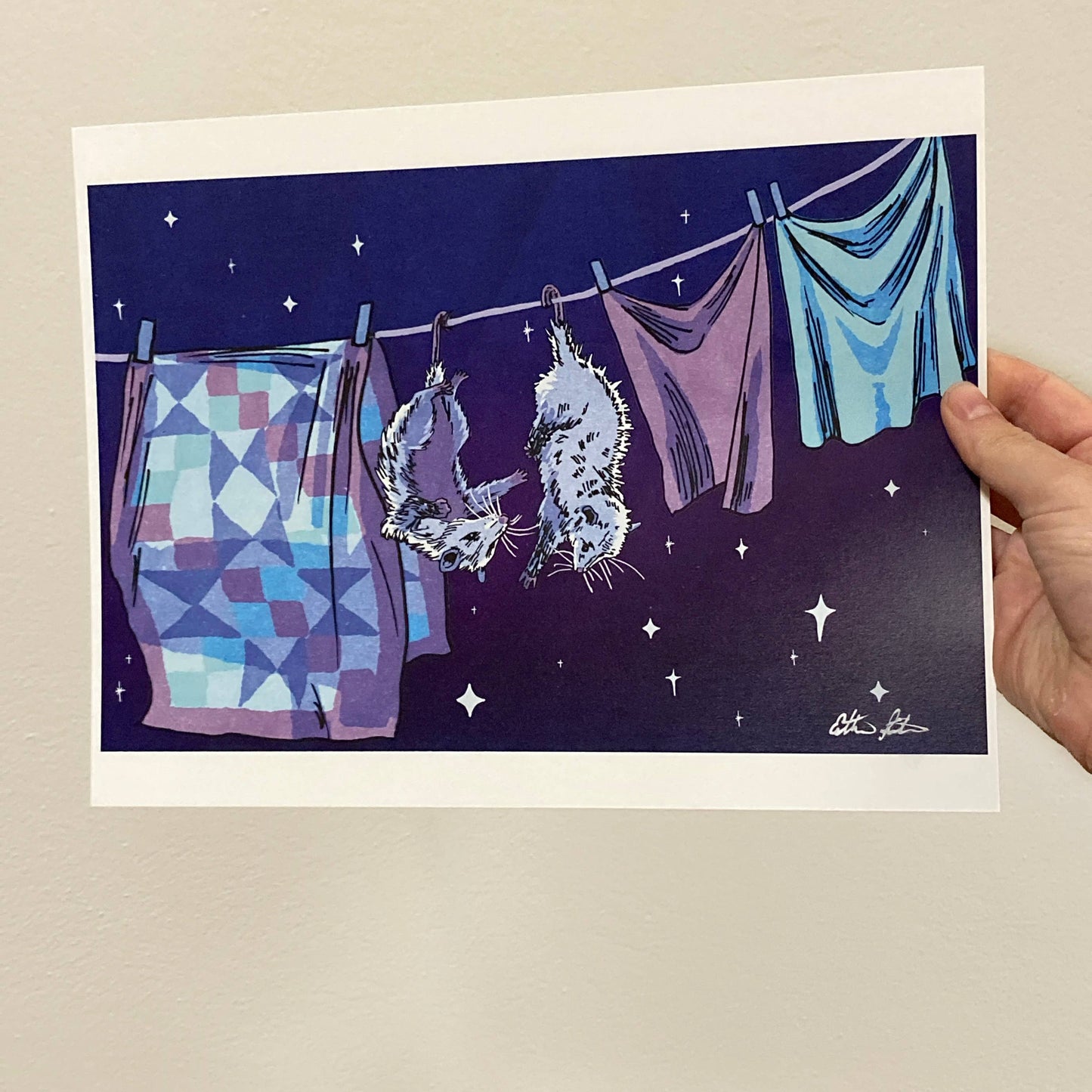 On-Line Dating Possum 8.5X11 Art Print