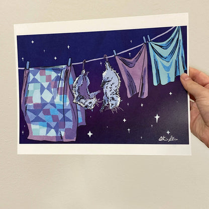 On-Line Dating Possum 8.5X11 Art Print