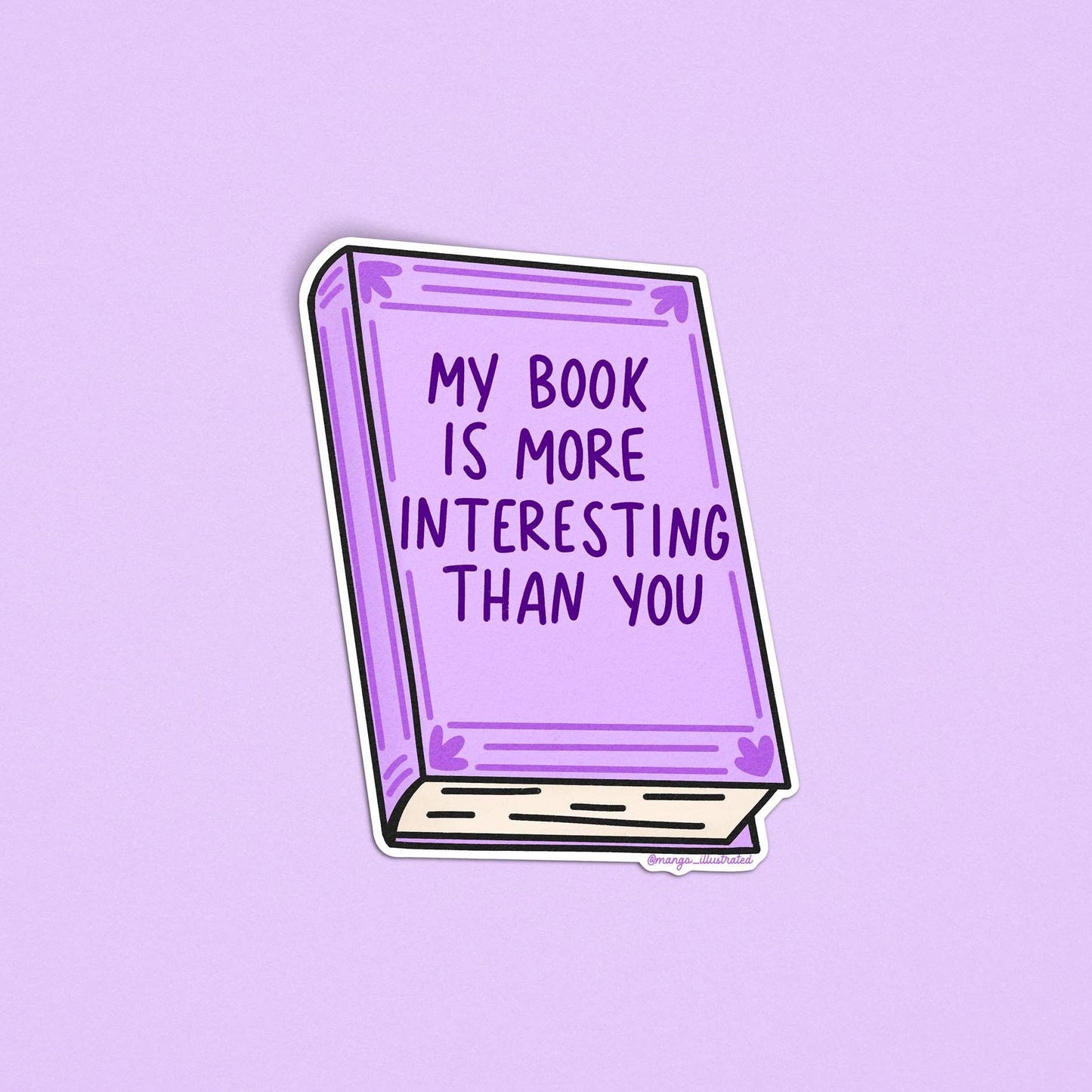 Book is More Interesting Sticker
