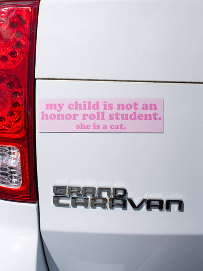 She is a Cat Car Magnet
