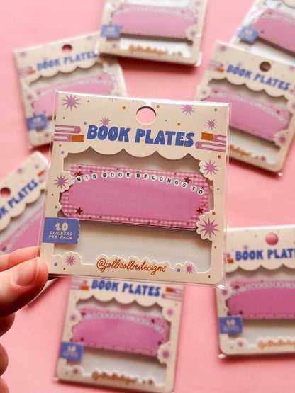 Letter Bead Book Plate Stickers