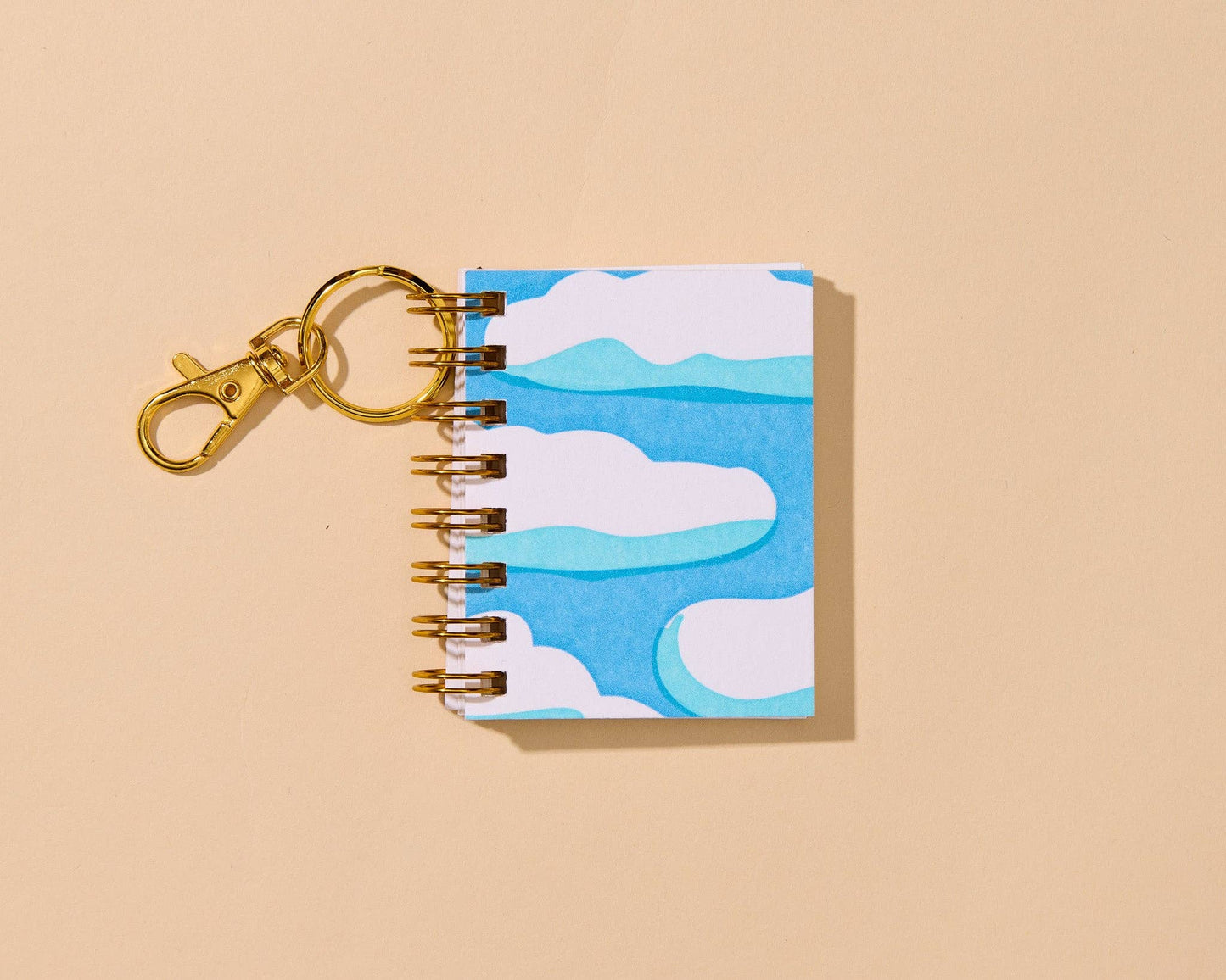 Clouds and Sky Mini Notebook Bag Charm