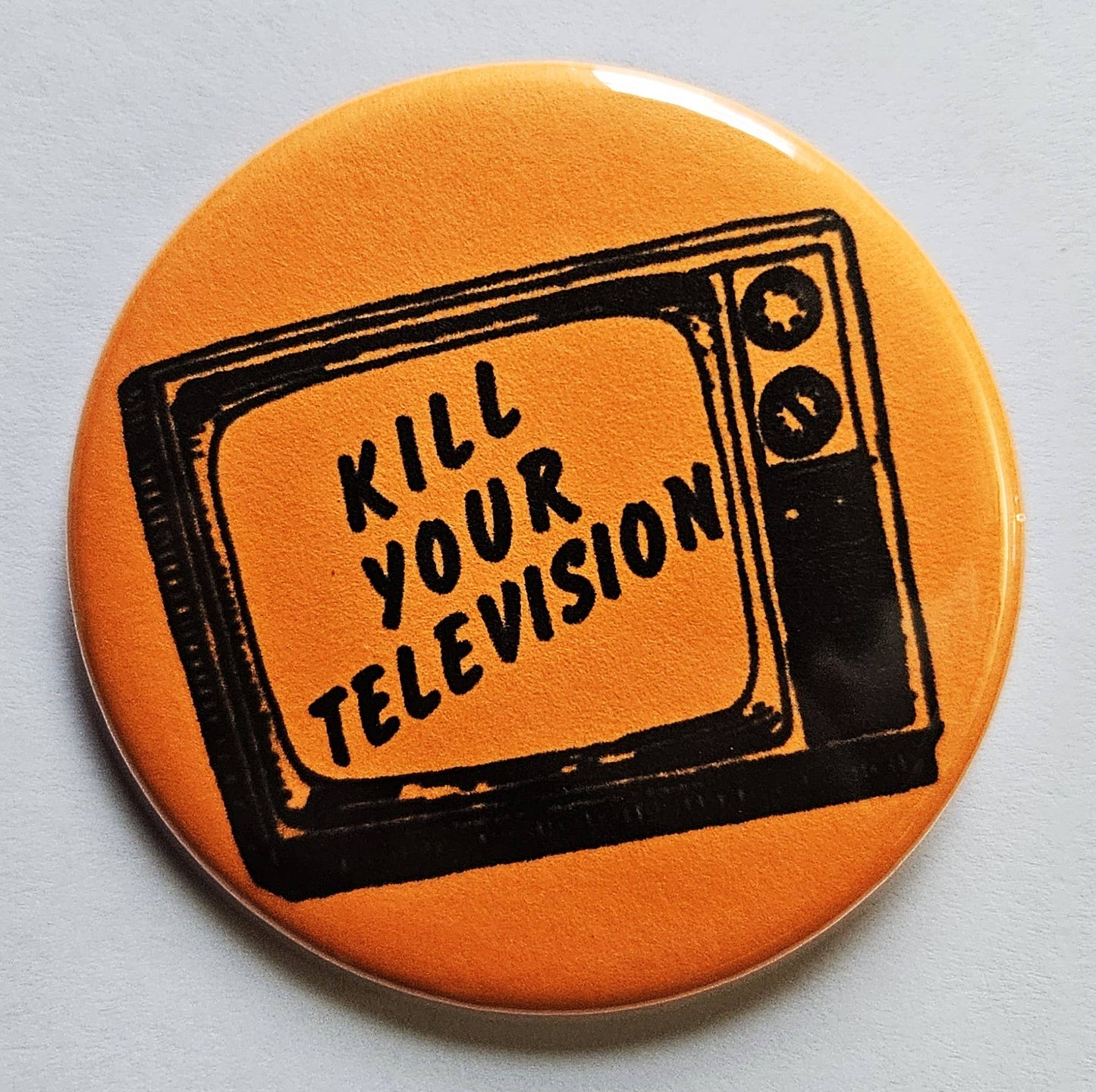 Kill Your Television Button Pin