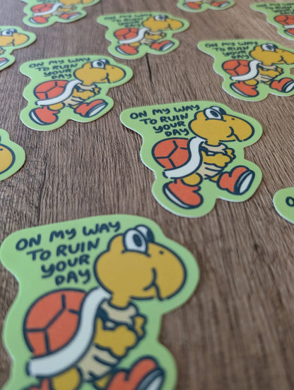 On My Way Sticker