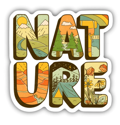 Nature Lettering Sticker