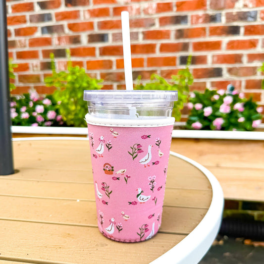 Cottage Geese Iced Coffee Sleeve