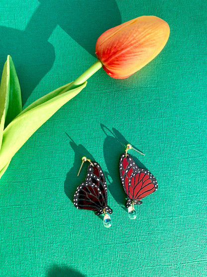 Garden Queen Monarch Earrings