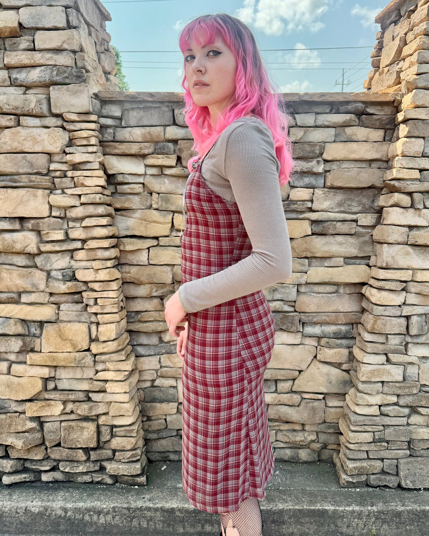 Mulberry Plaid Delilah Dress