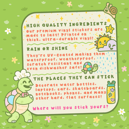 Heart Plant Shelf Sticker