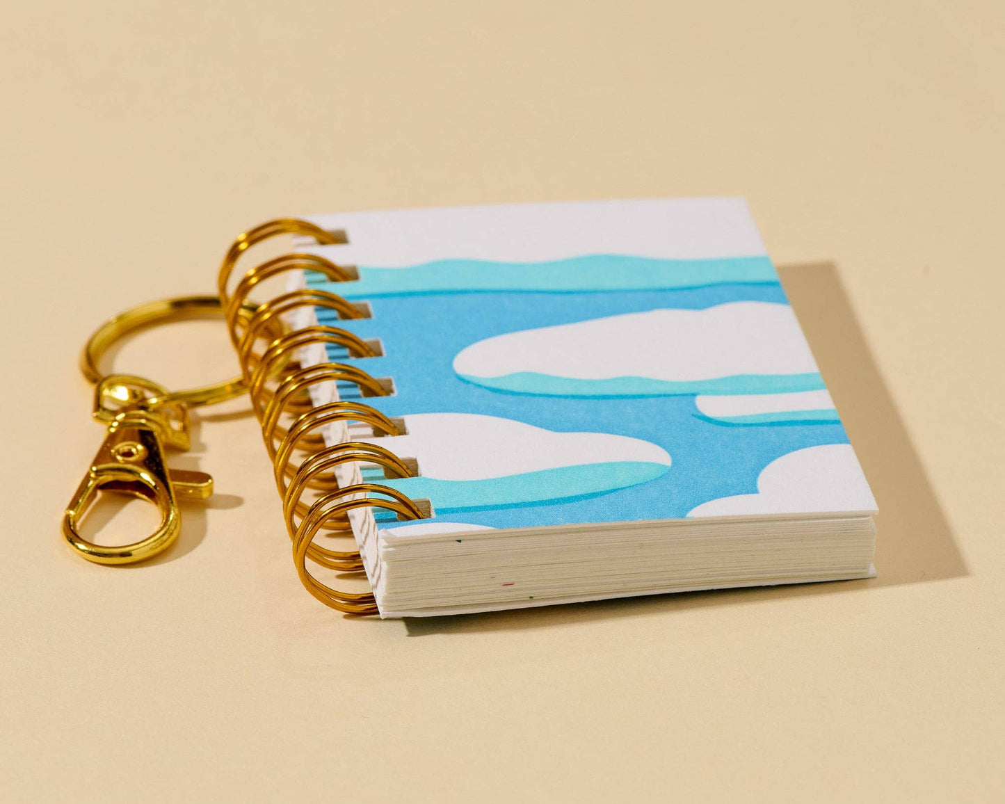 Clouds and Sky Mini Notebook Bag Charm
