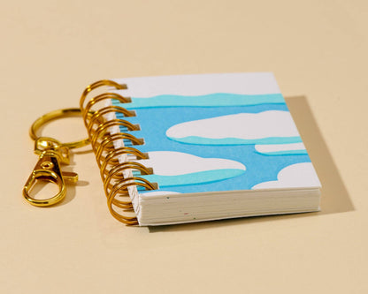 Clouds and Sky Mini Notebook Bag Charm