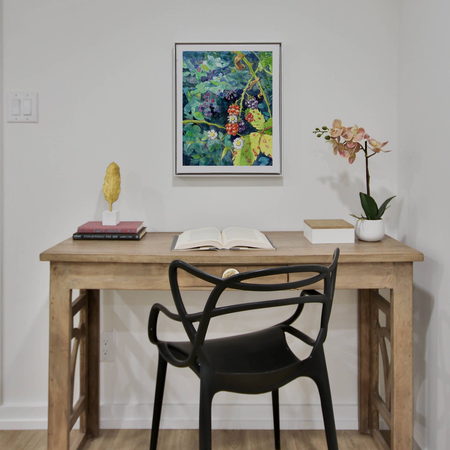 Wild Blackberry Bramble 8.5x11 Art Print