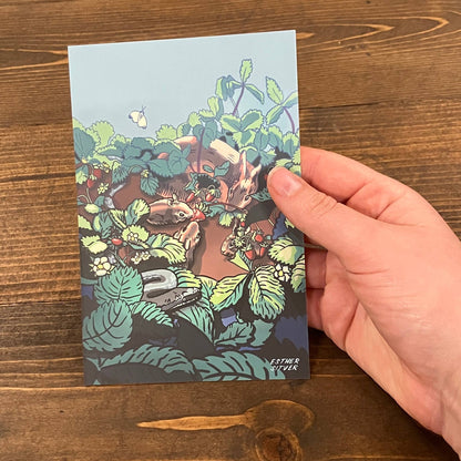 The Strawberry Patch 4x6 Postcard