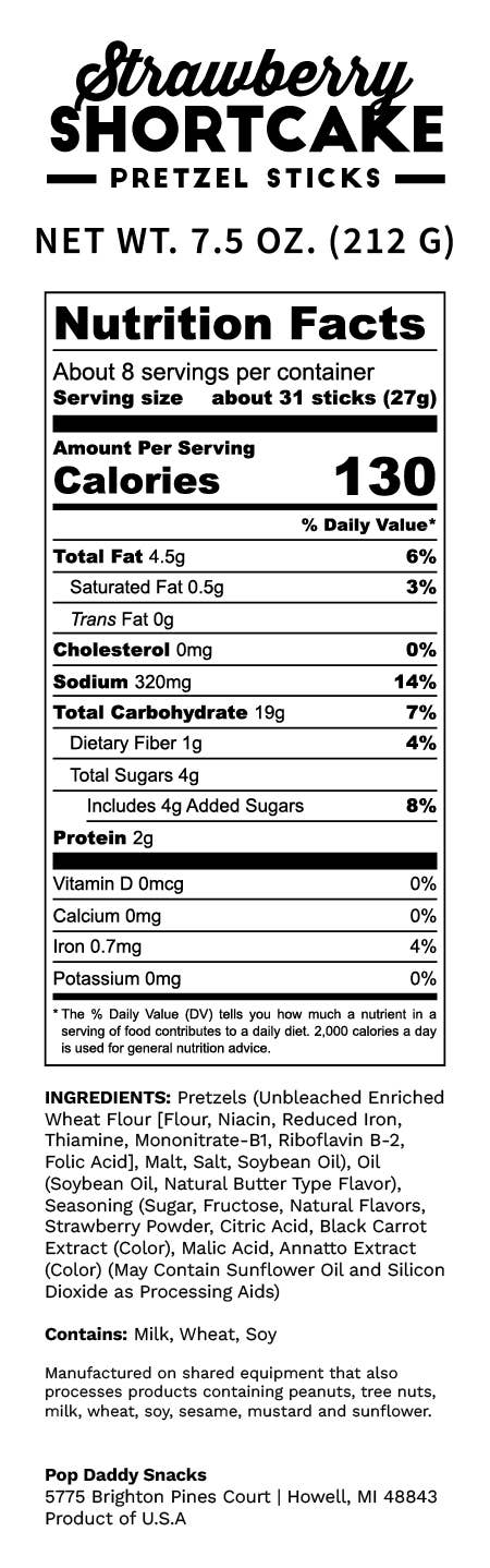 Strawberry Shortcake Pretzels 7.5oz