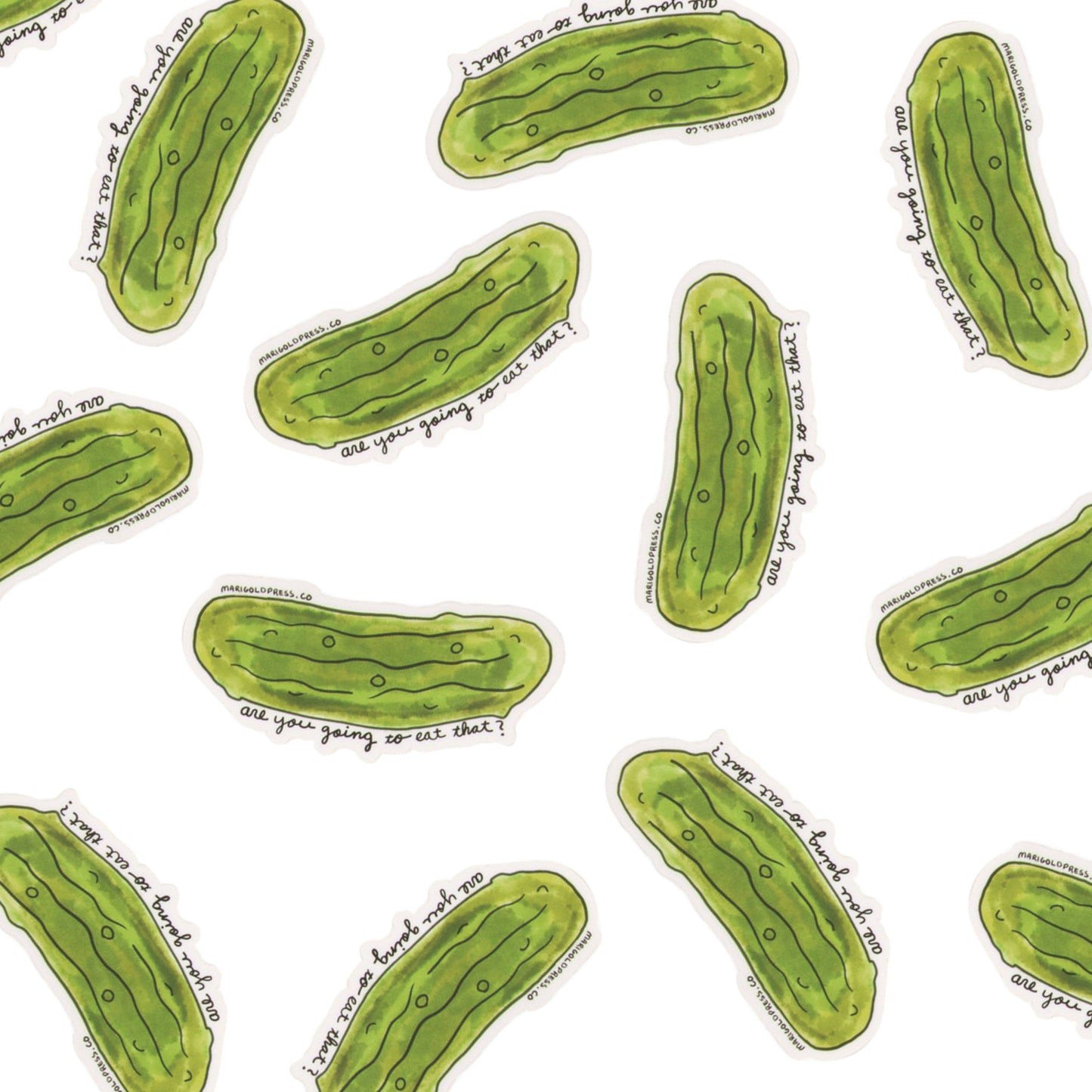 Are You Going to Eat Your Pickle Sticker