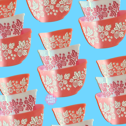 Pink Retro Bowls Hair Claw