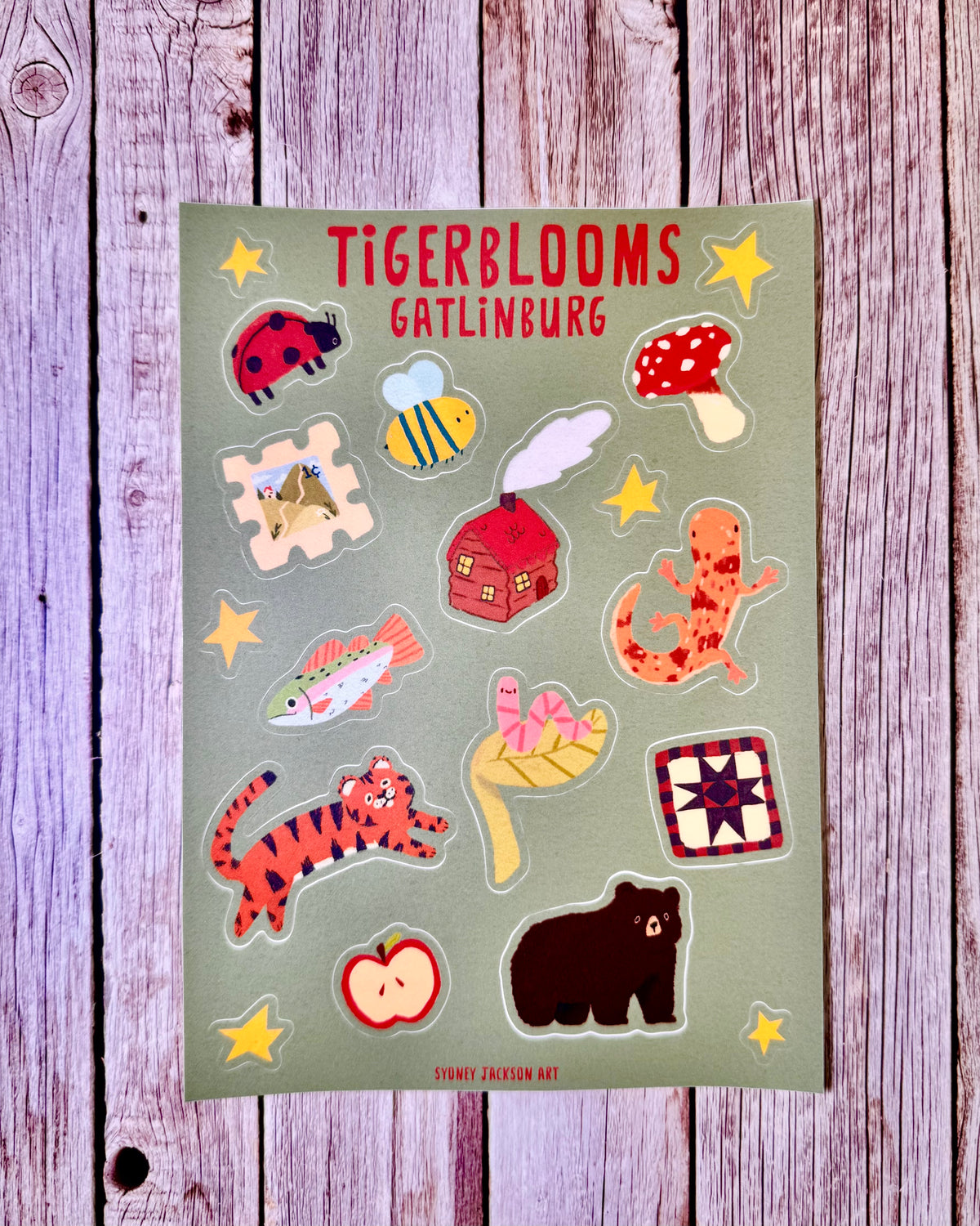 Tigerblooms x Sydney Sticker Sheet
