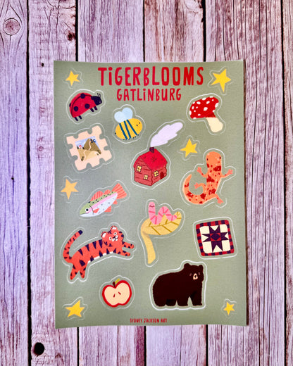 Tigerblooms x Sydney Sticker Sheet