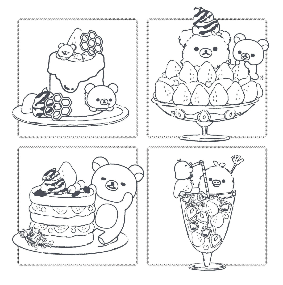 Rilakkuma Coloring Book: Sweet & Savory Treats