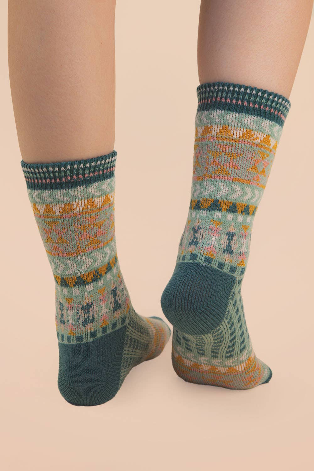 Sage Cottage Crew Socks