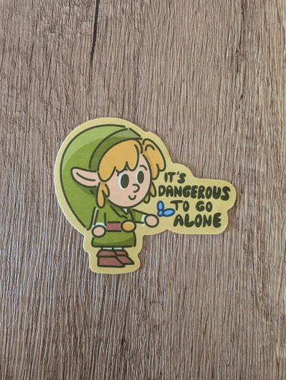 Dangerous Alone Sticker