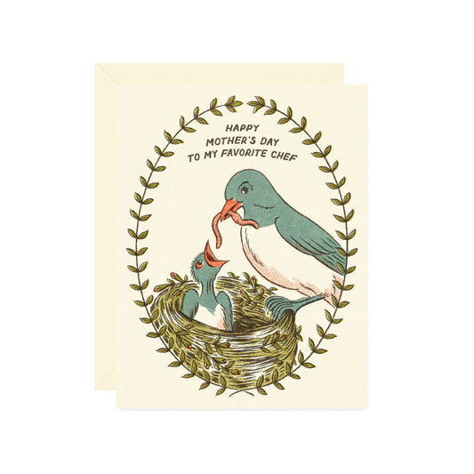 Bird Chef Mother's Day Card