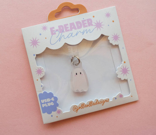 Ghostie E-Reader Charm