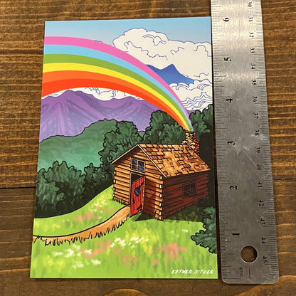 Country Cabin Postcard