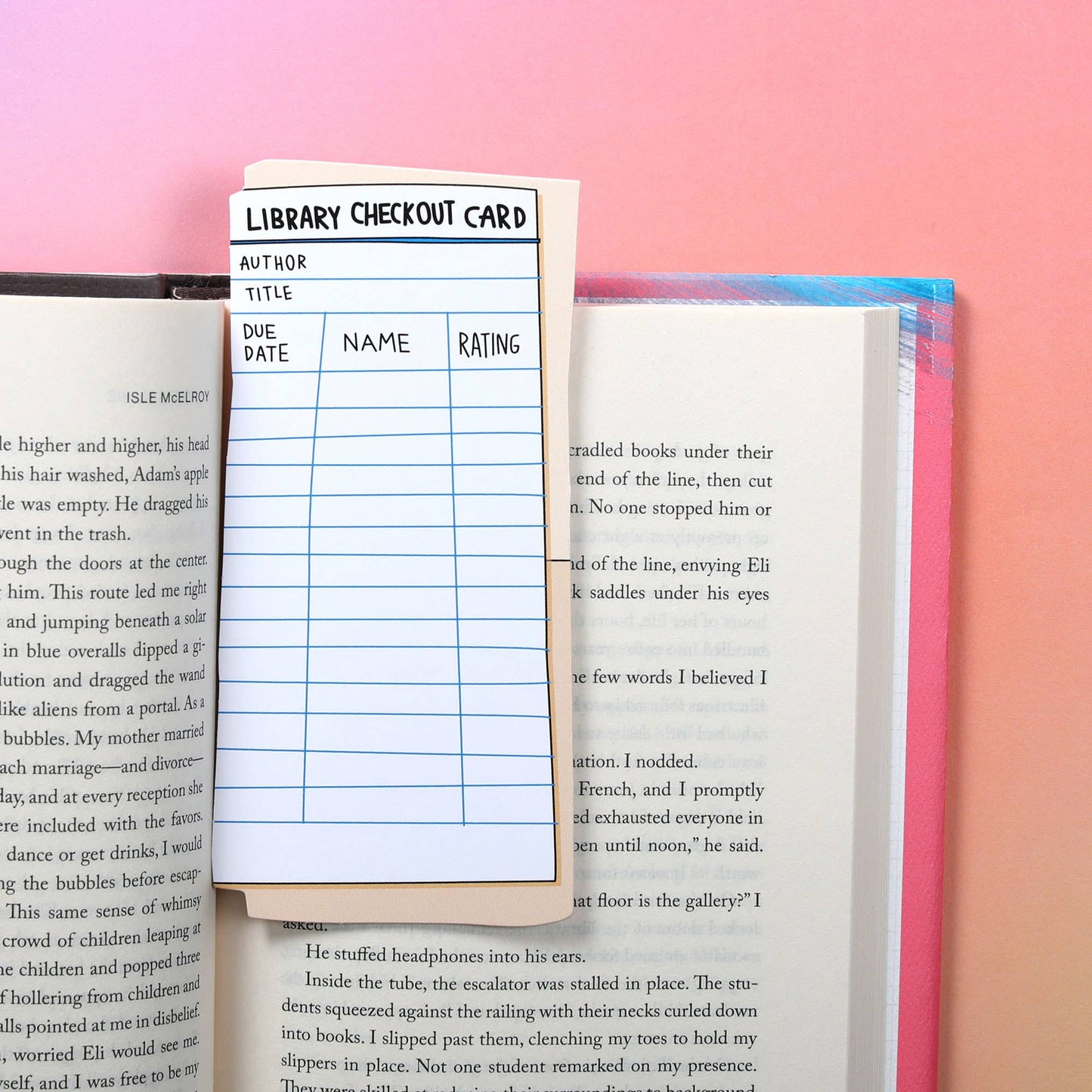 Library Card Bookmark