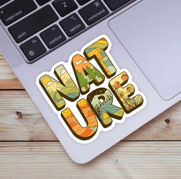 Nature Lettering Sticker