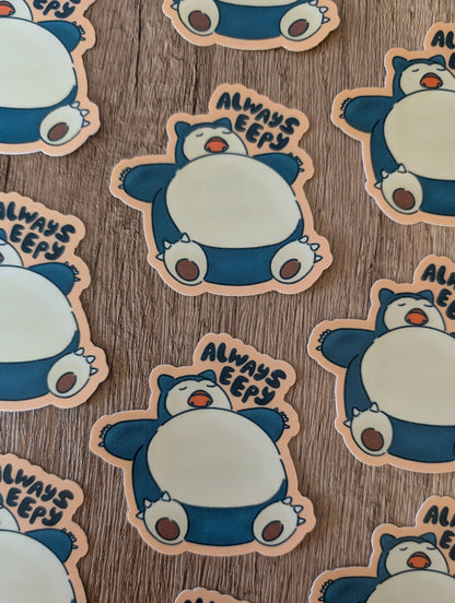 Eepy Snorlax Sticker