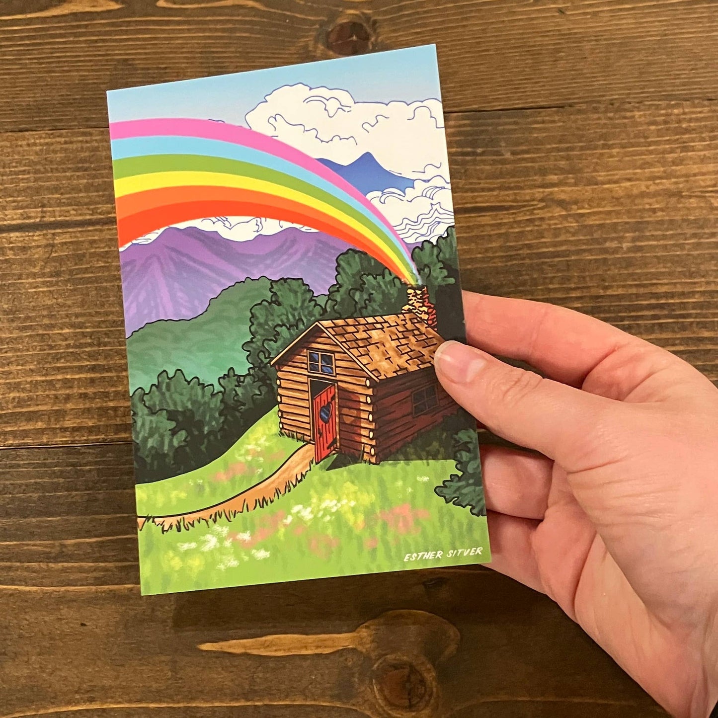 Country Cabin Postcard