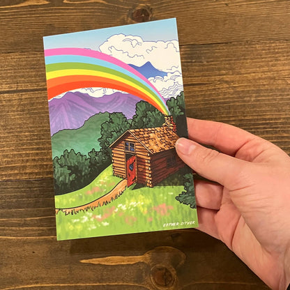 Country Cabin Postcard