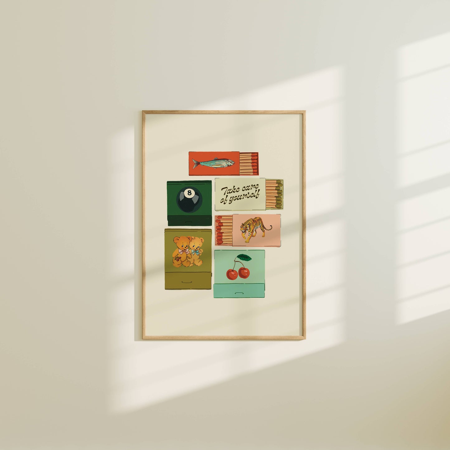 Vintage Inspired Matchbox Print