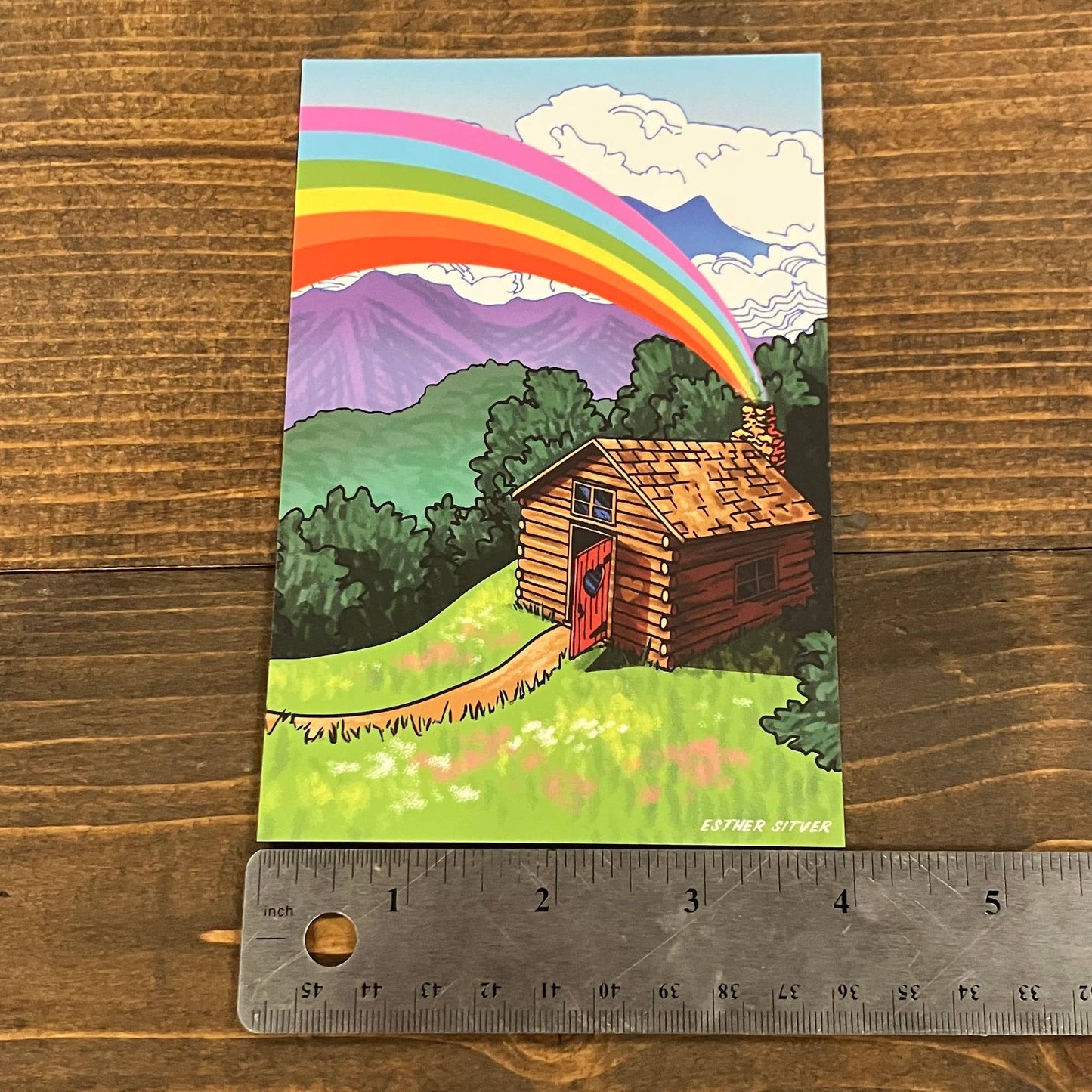 Country Cabin Postcard