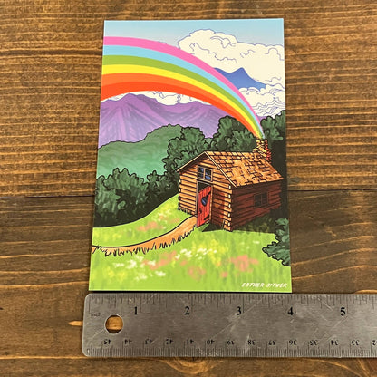 Country Cabin Postcard
