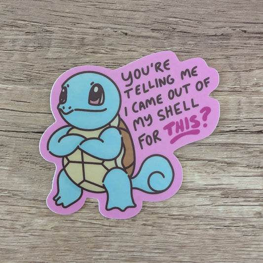 Squirtle Shell Sticker