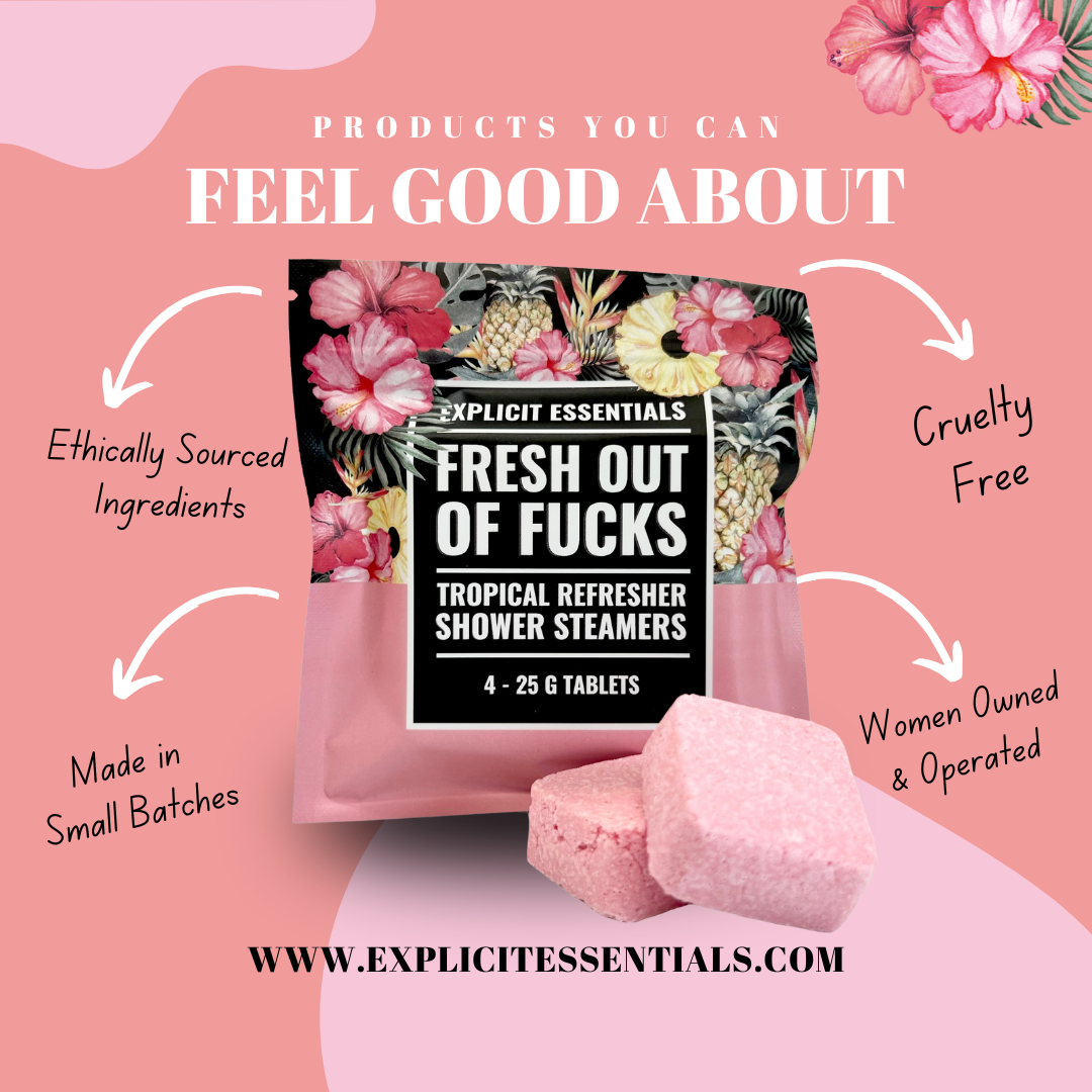 Fresh Outta Fs Grapefruit|Hibiscus Shower Steamers