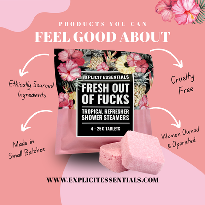 Fresh Outta Fs Grapefruit|Hibiscus Shower Steamers