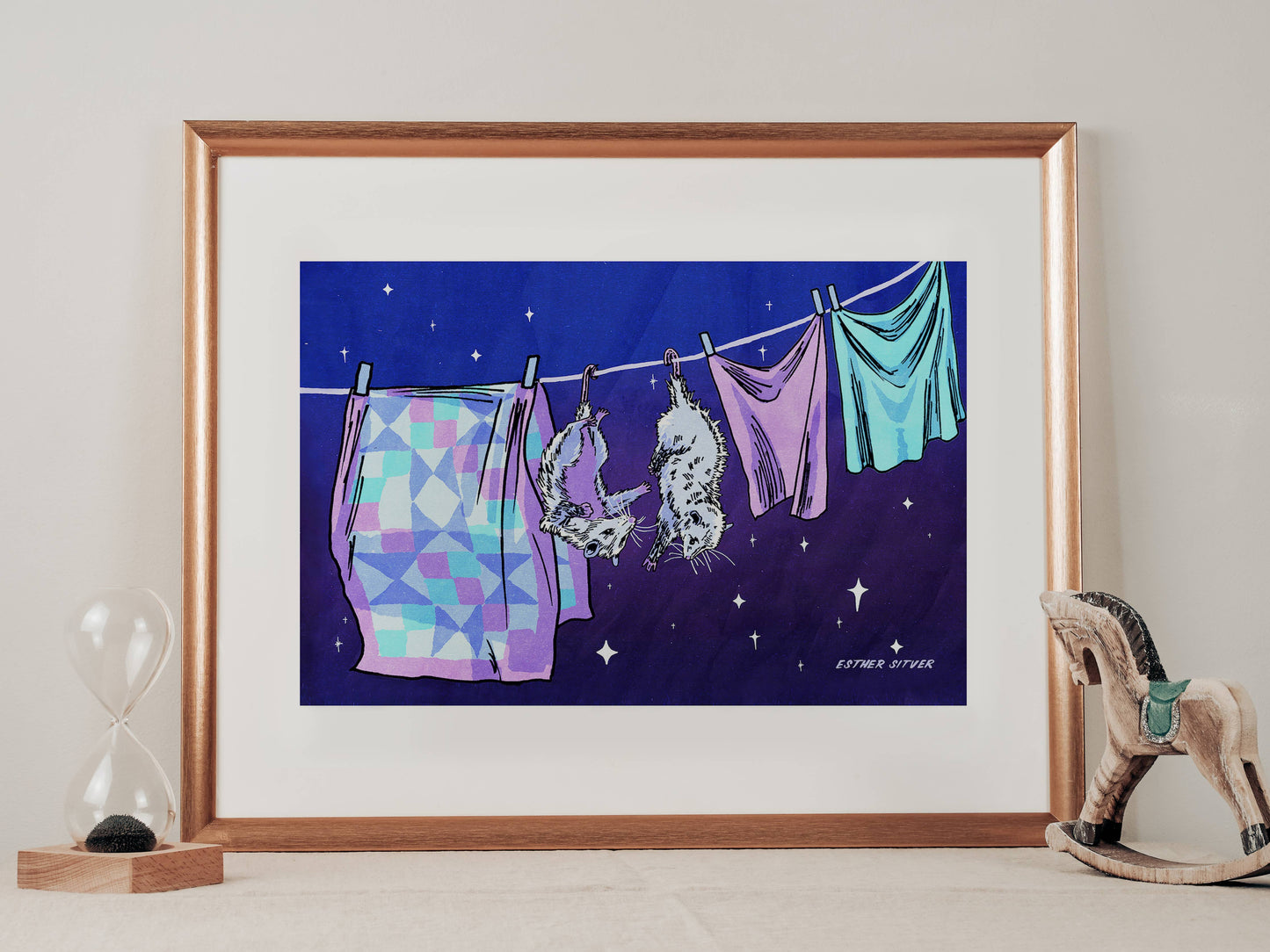 On-Line Dating Possum 8.5X11 Art Print