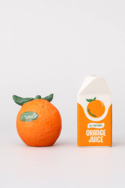 Orange Juice Salt and Pepper Shakers