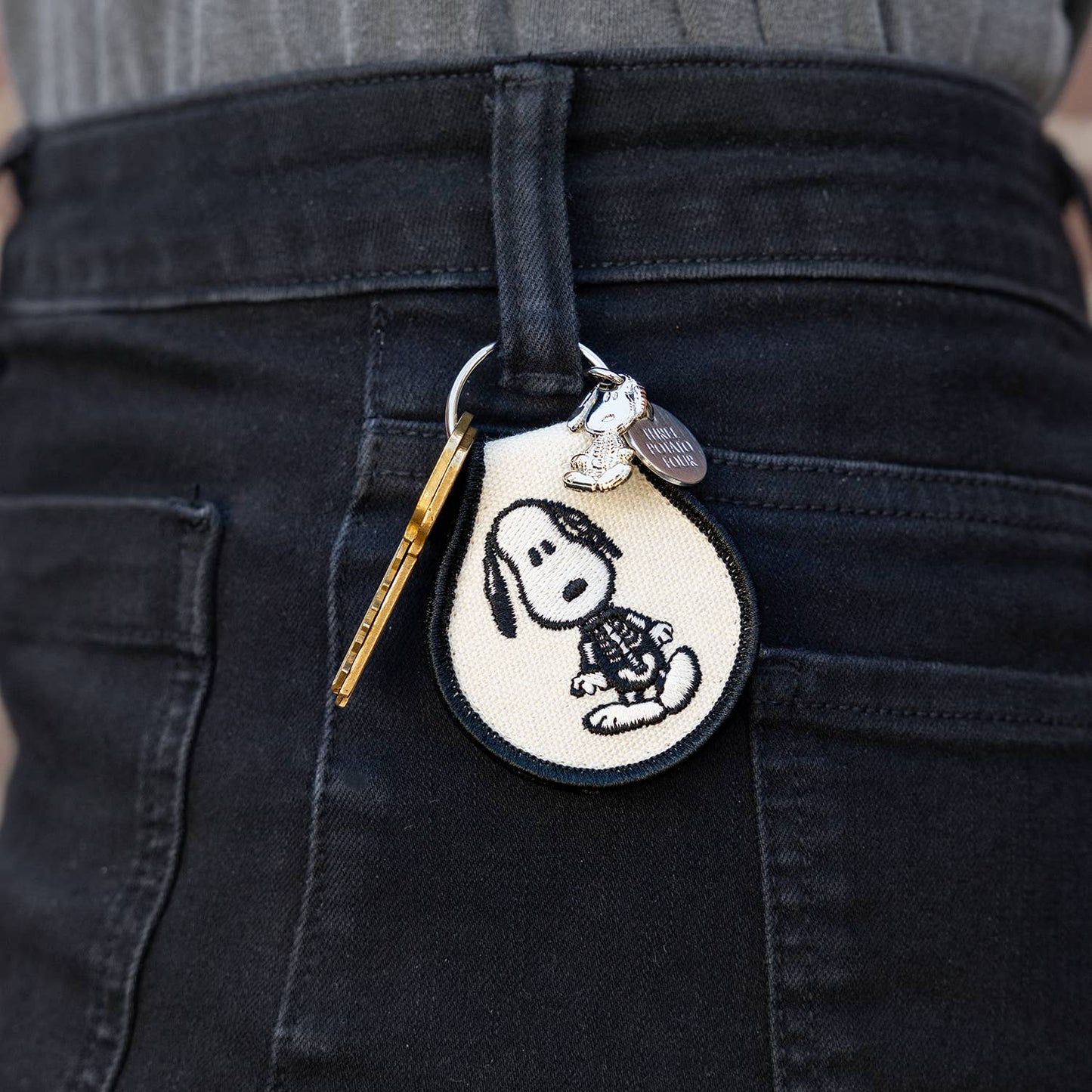 Snoopy Skeleton Patch Keychain - Peanuts®