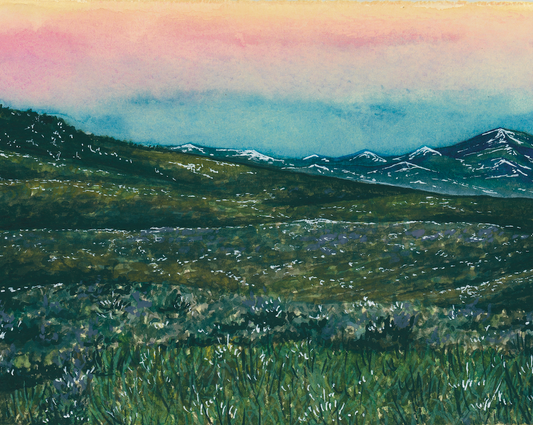 Mountain Sunset 5x7 Art Print
