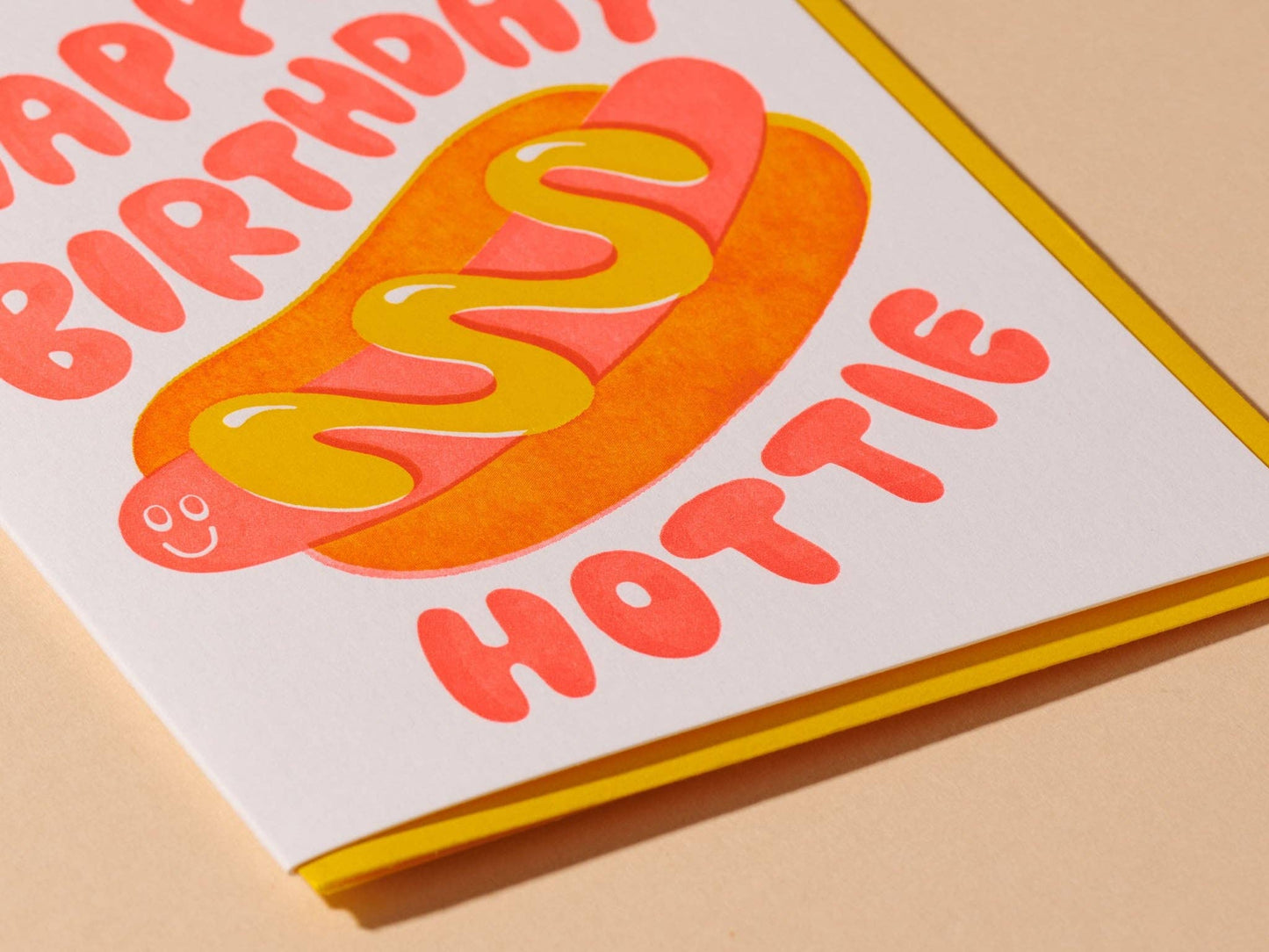 Hottie Hot Dog Birthday Card